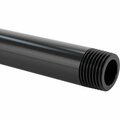 Bsc Preferred UV-Resistant Polypropylene Pipe for Chemicals Threaded on Both Ends 3 Feet Long 1/2 NPT Male 8798T32